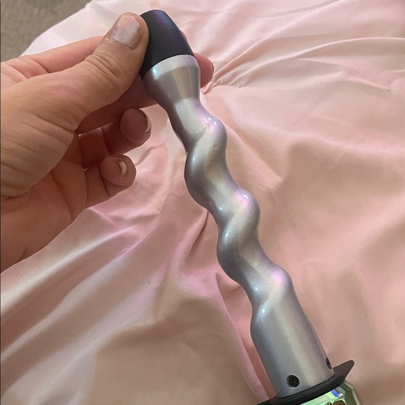 BedHed Curling Wand (curly pop) in Green and Silver - Picture 3 of 4
